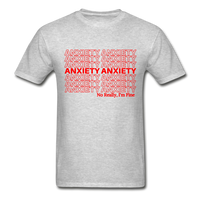 Anxiety Adult Tagless T-Shirt - heather gray